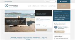 Desktop Screenshot of collegesevigne.fr