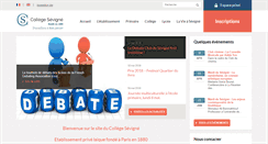 Desktop Screenshot of collegesevigne.org